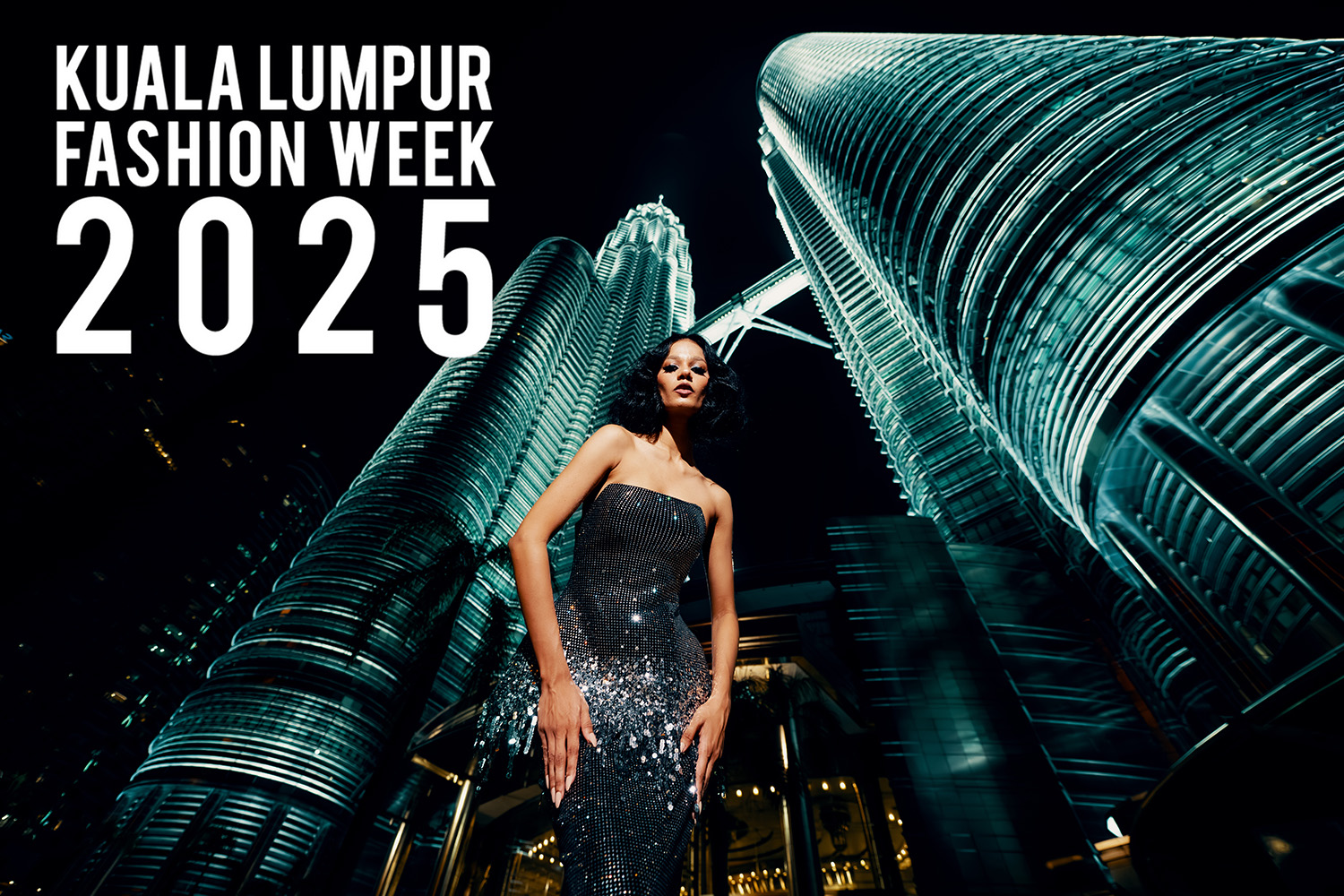 City skyline at dusk