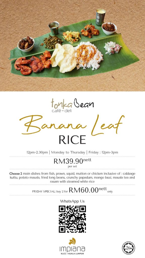 Banana Leaf Rice at Impiana KLCC Hotel