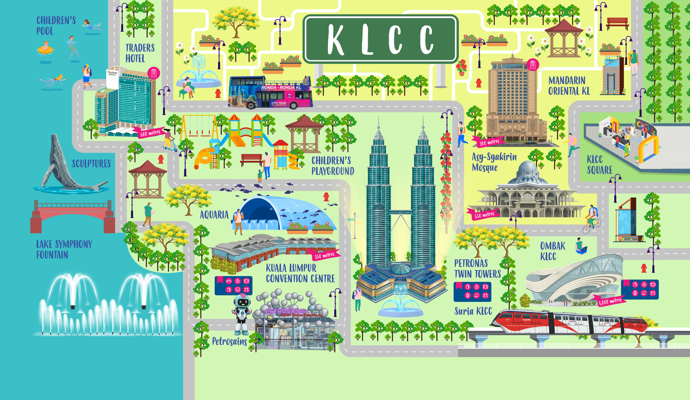 KLCC The Place precinct map