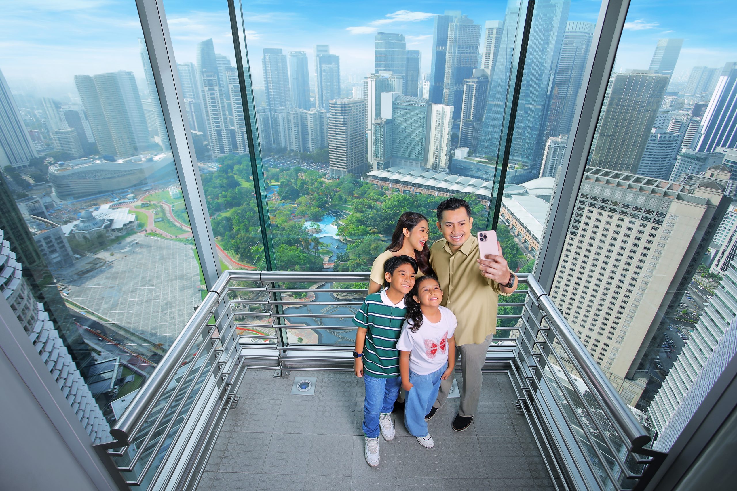 PETRONAS Twin Towers and KLCC The Place skyline